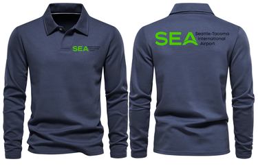 AER SEA AIRPORT LONG SLEEVE POLO